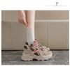 Spring and summer girls' double mesh thick soled dad shoes