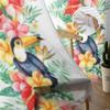 Colorful Toucan Jungle Pattern Sheer Curtain For Living Room Modern Voile Tulle Window Curtains For Bedroom Kitchen Drapes