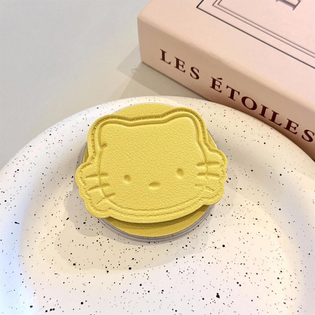 Cartoon Kitty Macaron Leather Case for MagSafe – Strong Adsorption