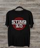 Sting 3.0 World Tour Logo Kurzarm Schwarz Alle Größen T-Shirt AC3006