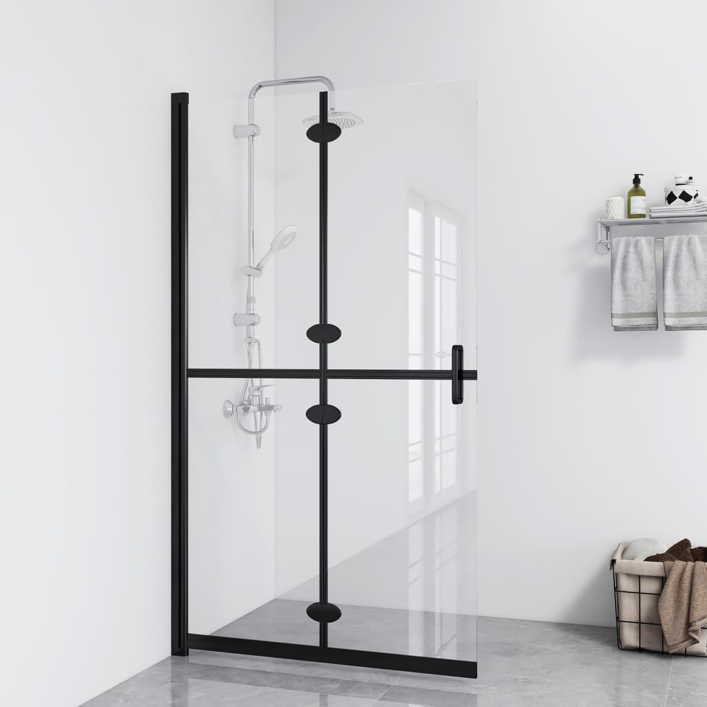 Vidaxl Faltbare Duschwand, Transparentes Glas, 90X190 Cm