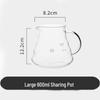 Zhaoran Wolken-Design Glas Kaffee-Teiltopf
