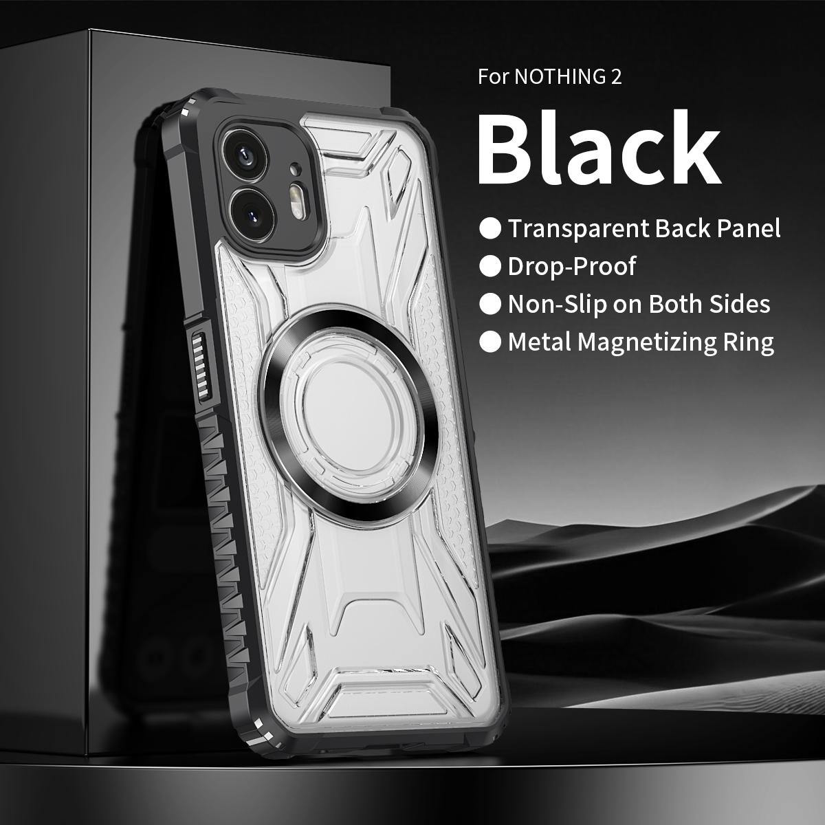 

CD Magnetic Design Heavy Duty Hard HD Clear Back Cover For Nothing Phone 2,Rugger Armor Hard PC TPU Case Nothing Phone (2) чёрный