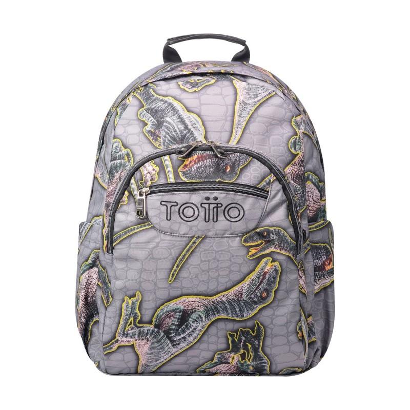 TOTTO - Mochila Acuareles - Dinosaurios-4Y5