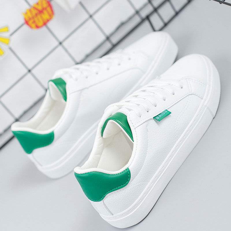 Spring and autumn basic little white shoes female student Korean version flat white shoes casual single shoes board shoes
