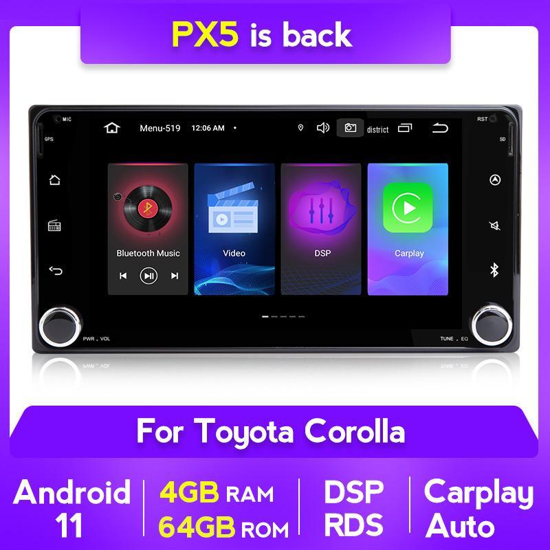 Toyota Corolla GPS Navigation & CarPlay System with Reversing Camera and Bluetooth