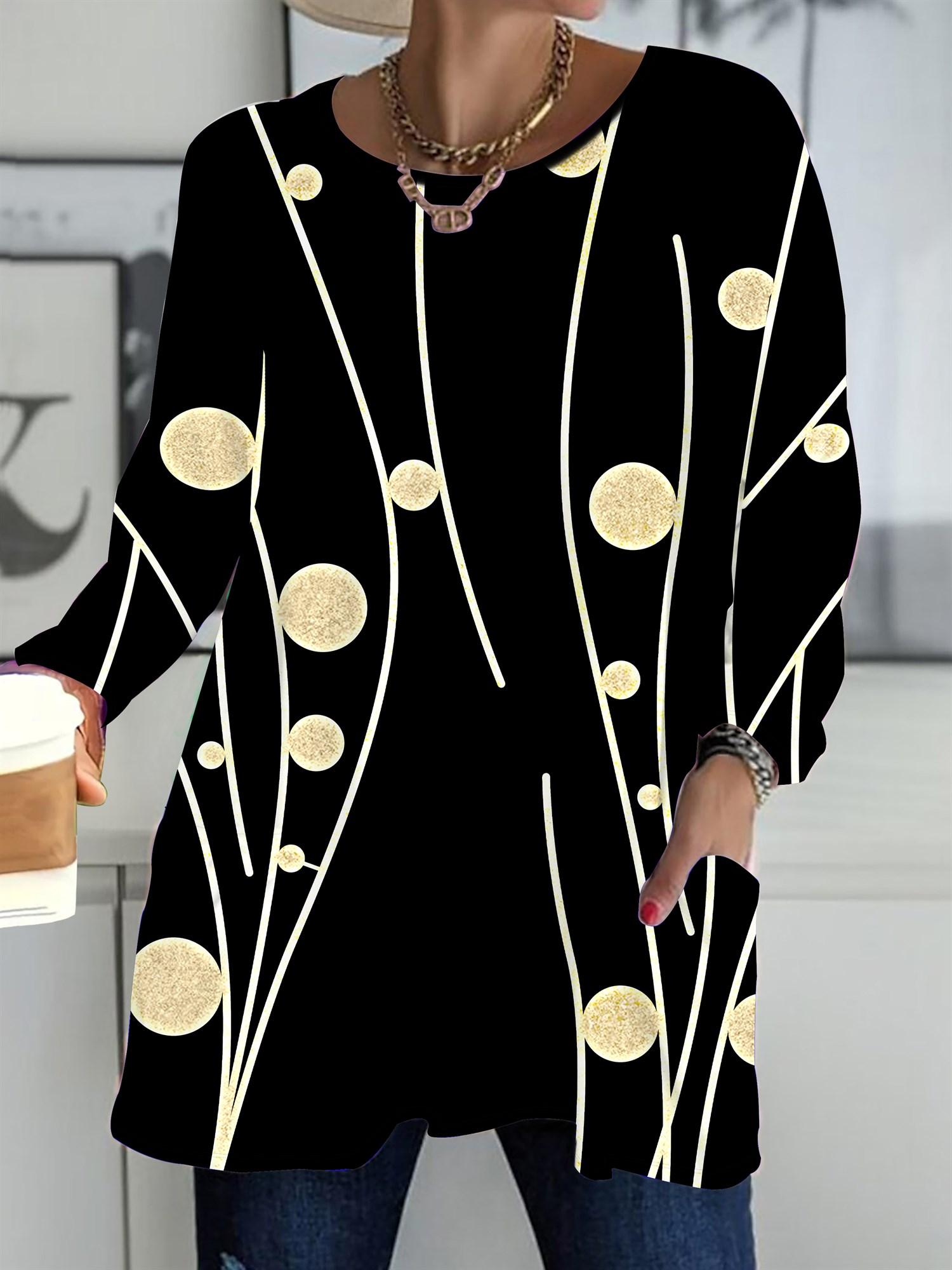 

2025 Осень Зима Новые Женские Топы Большого Размера, Простые Модные Футболки с 3D-Принтом, Круглым Вырезом и Длинным Рукавом 6XL бежевый