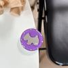 Creative Puppy Mirror Telescopic Desktop Watching Drama Mobile Phone Airbag Holder Paste Simple Rhinestone Solid Color Round Ring Ring