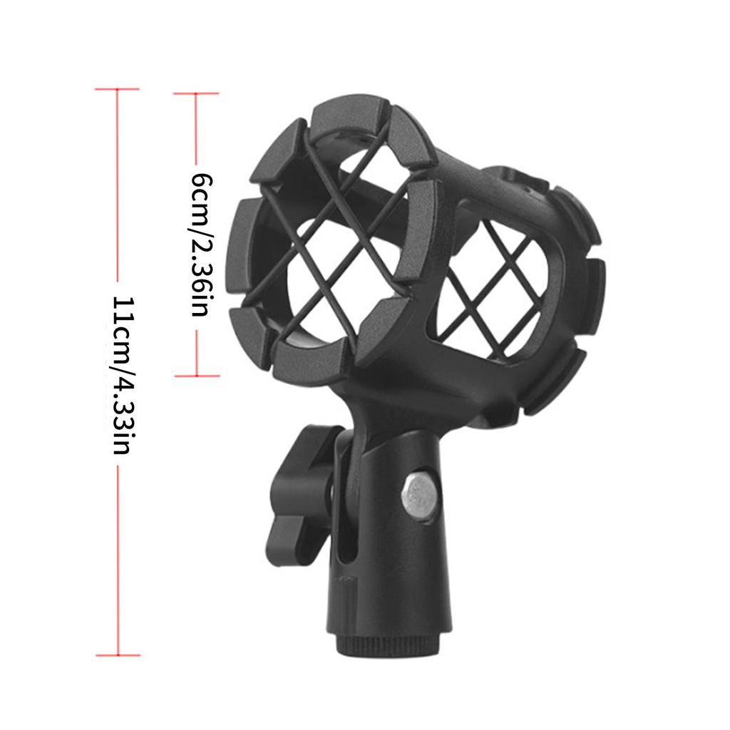 Handheld Microphone Suspension Shock Mount Holder Clip Bracket Enhances Stability for Clear Voice Capture