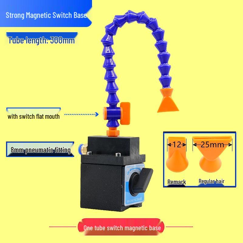 Adjustable Magnetic Base Air Nozzle with Universal Gooseneck Tube