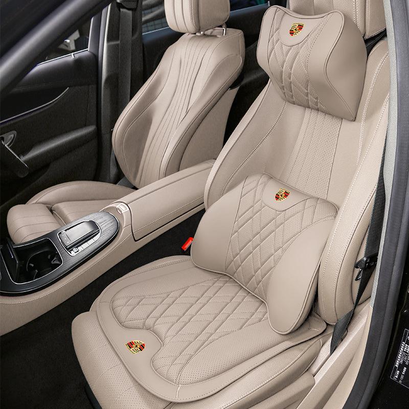 Porsche Cayenne, Macan, Panamera, 911/718 Car Headrest & Lumbar Support Cushions