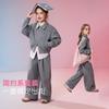 ASK JUNIOR Girls' Two-Piece Set: Lapel Jacket and Wide-Leg Culottes