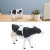 Simmental Cattle Figurine Plastic Realistic Cow Black White for Home Desk Decoration Party Gift