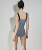 VIKINI VENDER Jubilee Check Button Monokini - Black