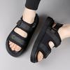 2025 New Man Sandals Hollow Out Beach Footwear Anti-collision Toe Wading Aqua Shoes Comfy Breathable Men Luxury Sandals