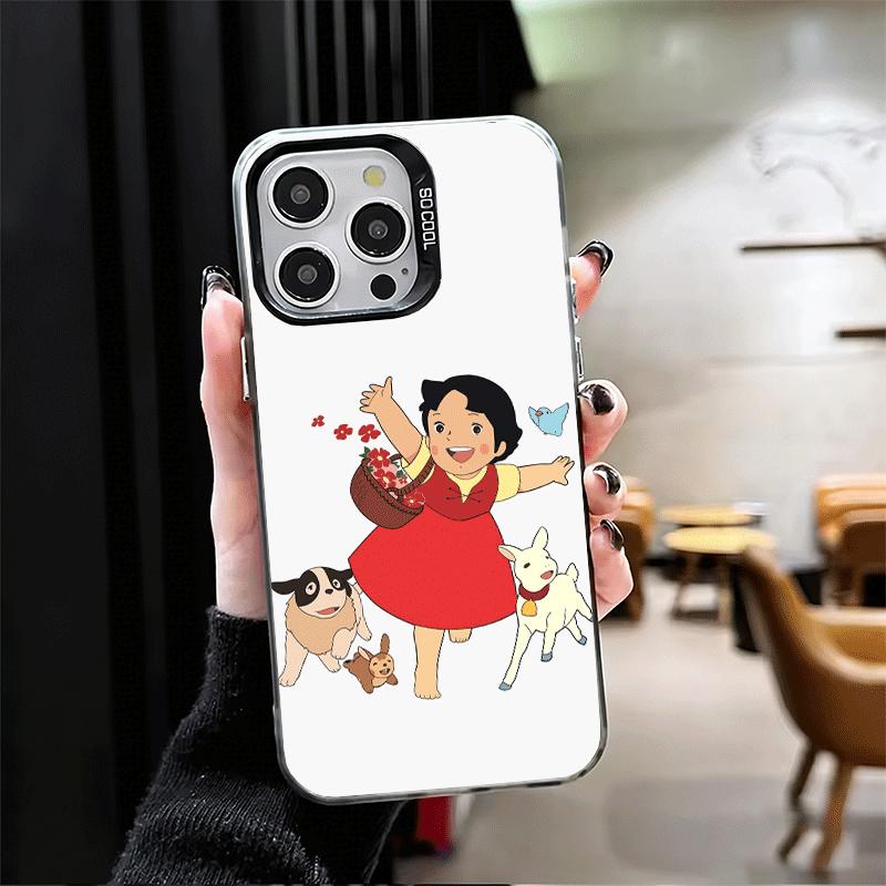 

Heidi Cartoon Cute Shockproof Phone Case for iPhone 17 Air 16 16E 15 Pro Max 14 Plus 13 Mini 12 Back Cover Anti Fall Fundas iPhone 13 Pro Max