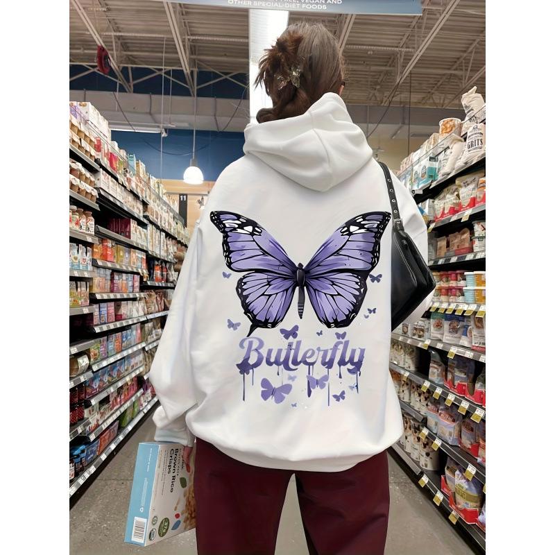 Women's Fashion Letter Hoodie - Long Sleeve, Loose, Warm, Spring/Autumn Sweatshirt