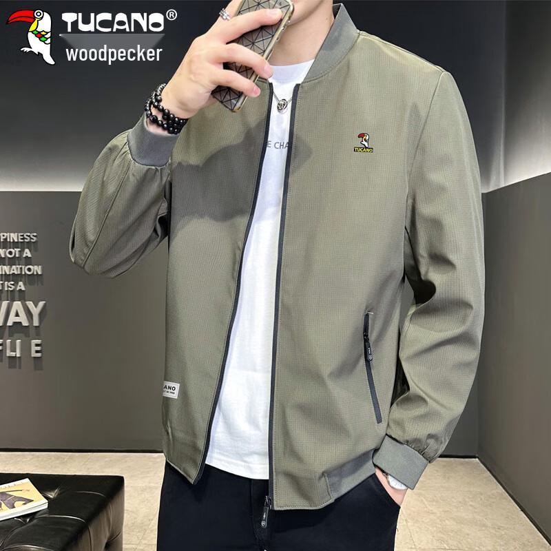 TUCANO Men's Striped Baseball Jacket