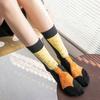 5 Paar Cartoon Hühnerfuß Socken Druck Zehe Kuh lustig Kurze Socken Kreativ Lustige Frosch Socken Damen