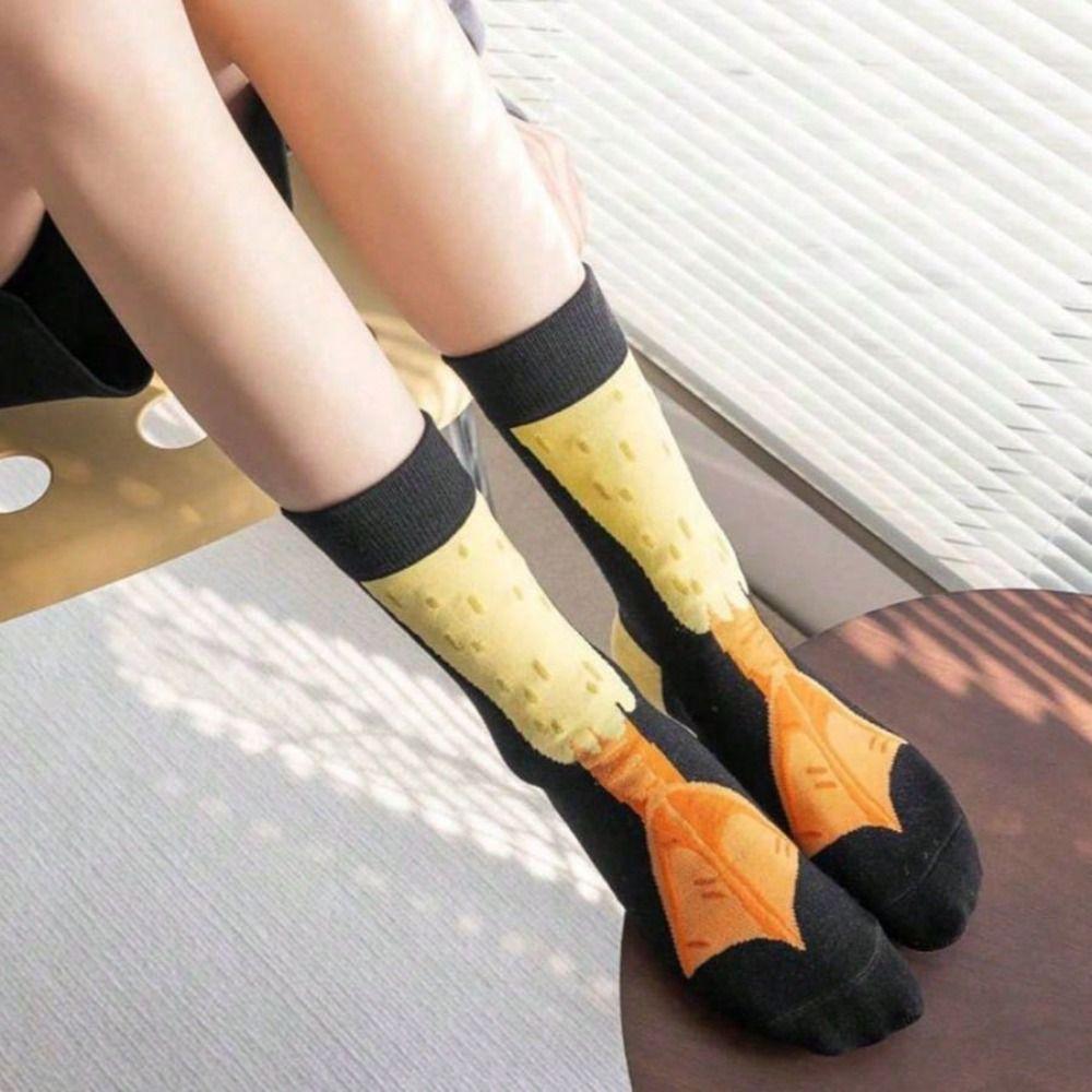 5 Paar Cartoon Hühnerfuß Socken Druck Zehe Kuh lustig Kurze Socken Kreativ Lustige Frosch Socken Damen