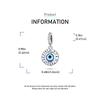 Ahthen copper Bead Charms Demons Eye Dangle Charm fit Snake Chain Bracelets Necklaces for Women Jewellery Making