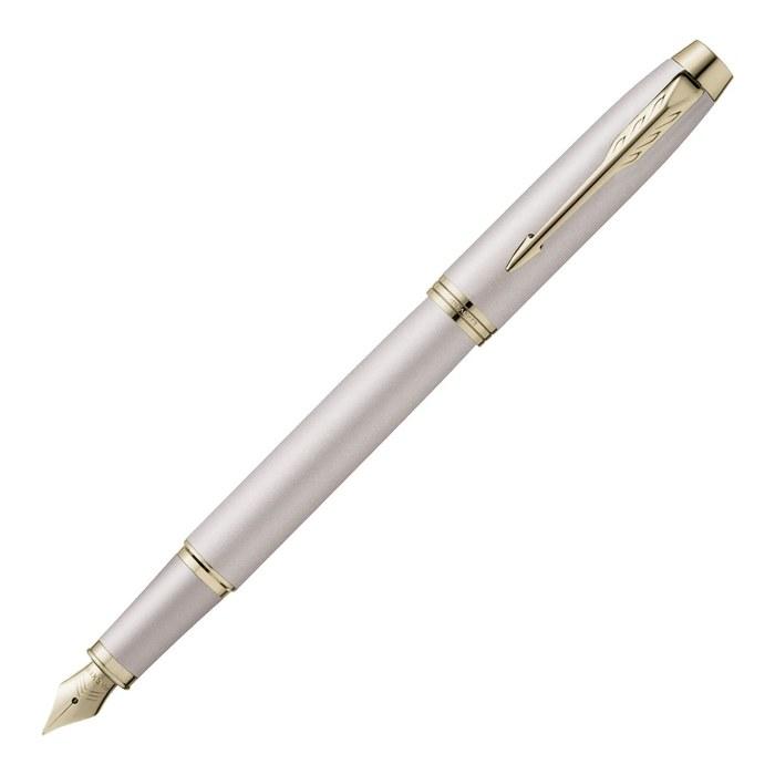 Parker IM Fountain Pen Monochrome Champagne CHT Fine Nib Gift Box 2173271