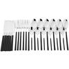 24Pcs Black Dinnerware Set Knife Fork Coffee Spoon Cutlery Set Stainless Steel Flatware Western Kitchen Silverware Tableware