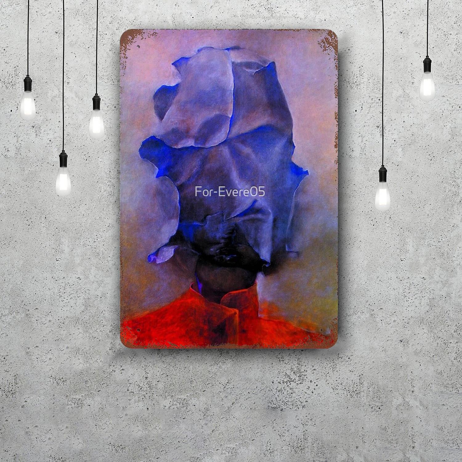 Zdzislaw beksinski Skārda zīme Mājas dekorēšana