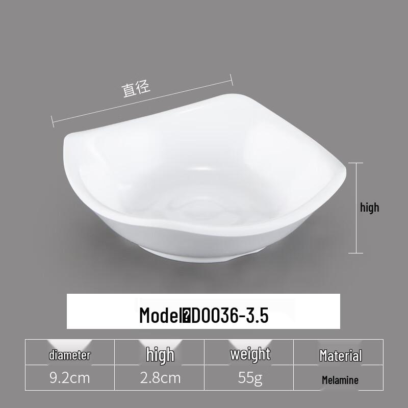Melamine Round Sauce Dipping Dishes
