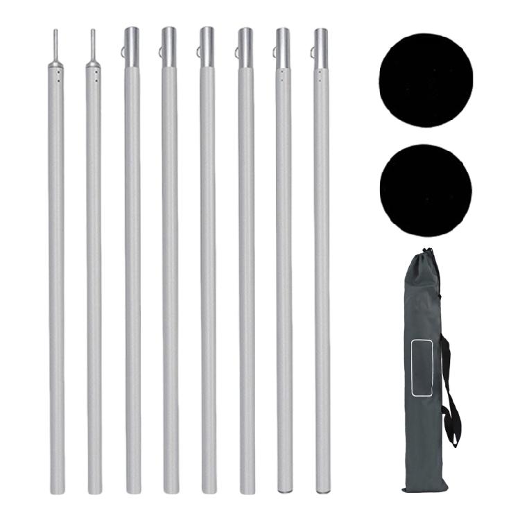 1Set Extendable Tarps Support Whole Weather Camping Poles Segments Tent for Outdoor Shelters