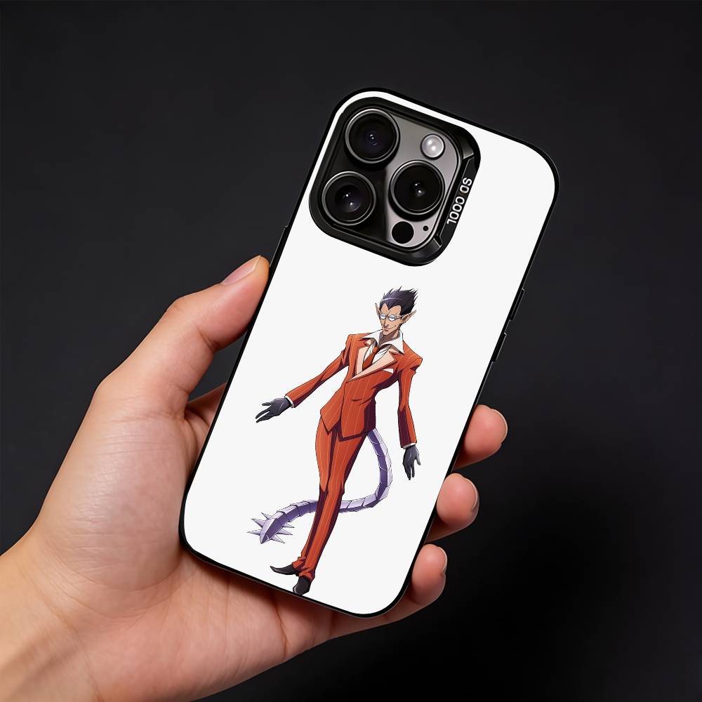 O-Overlord Cool Hot Anime Phone Case For iPhone17, 16,15,14,13,12 Pro Max Black Candy Matte Shockproof Cover