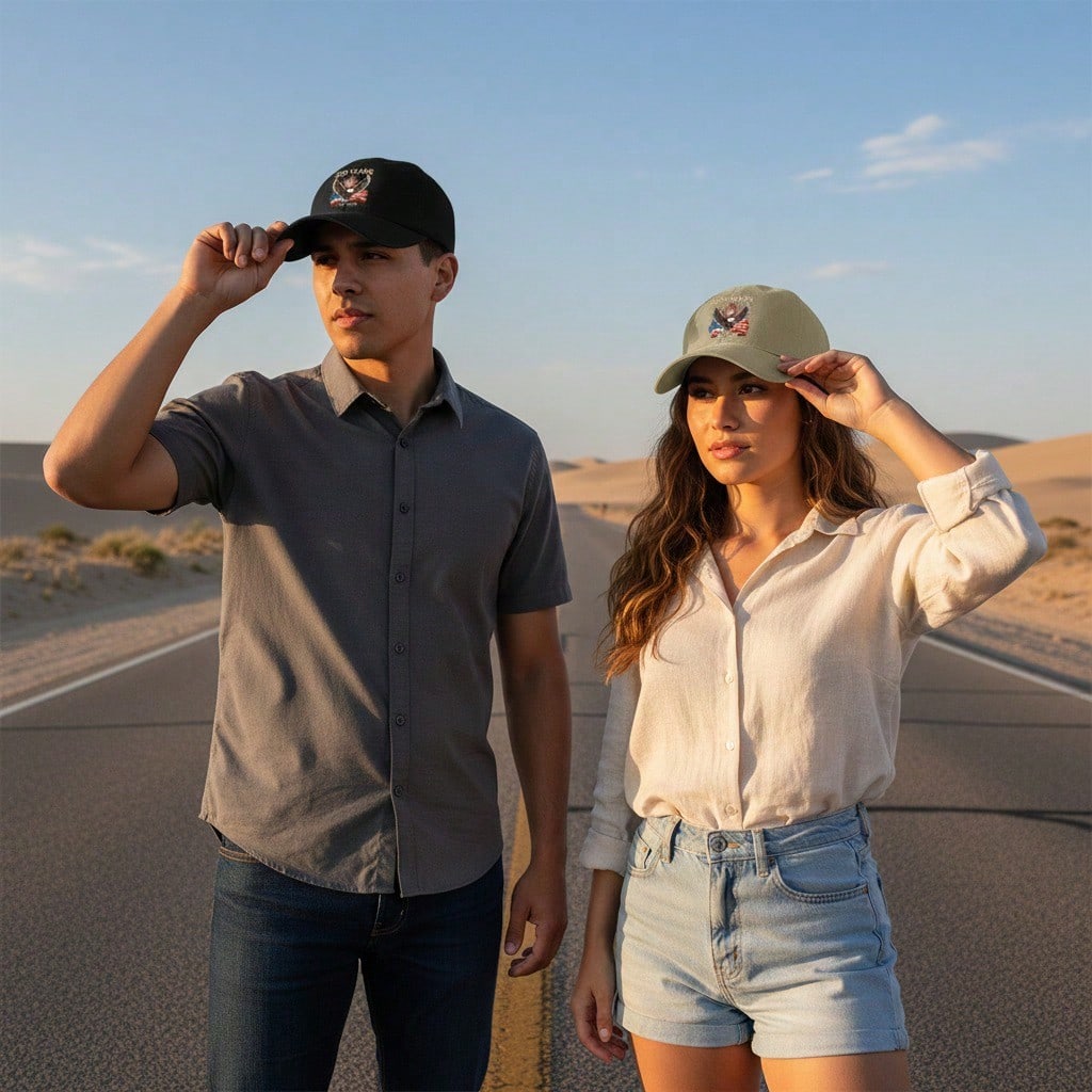 [250 Years Baseball Cap] Unisex Adjustable Polyester Printed Eagle Vintage Style Baseball Hat For Patriotic Holiday & Daily Wear