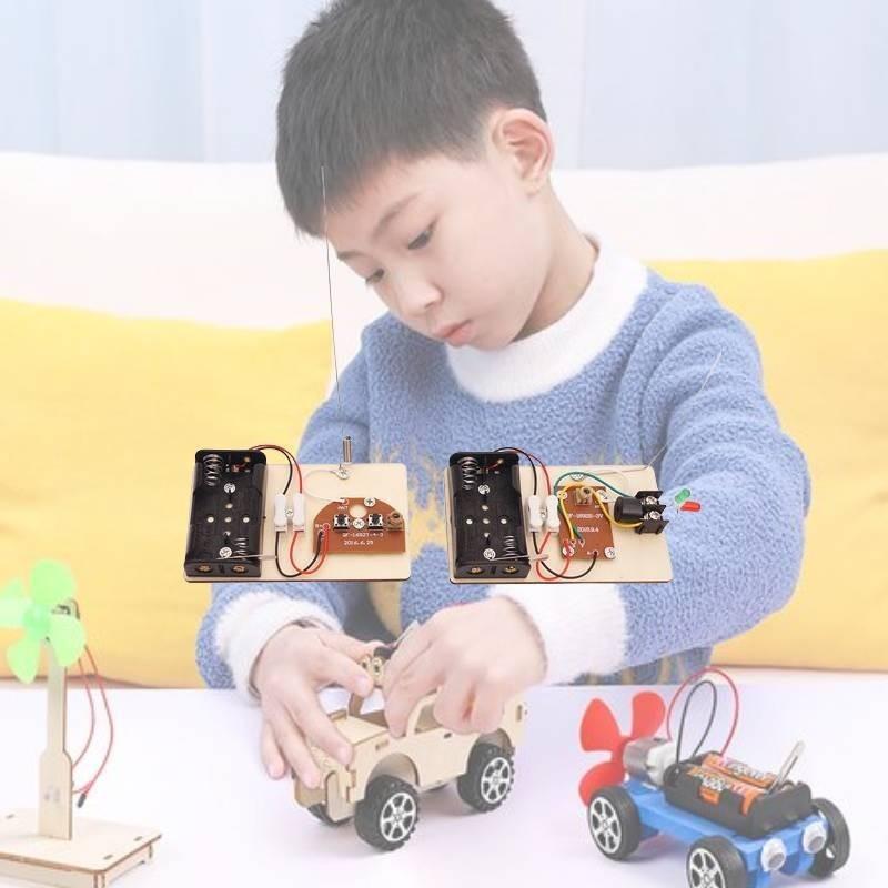 Stamm DIY Telegrafenmaschine Lernmodell für Kinder Holzmaterial Anpassbar