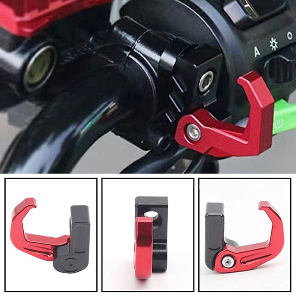 Aluminum Alloy Motorcycle Handlebar Luggage Helmet Hook Mount Foldable Motorbike Scooter Holder Bag Hanger With Screw