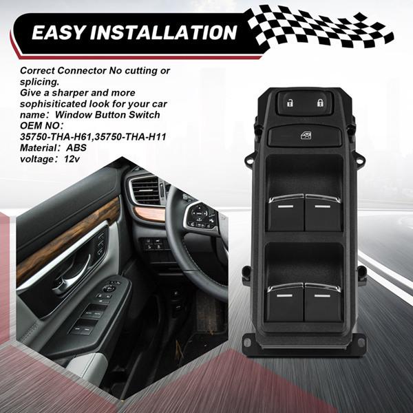35750THAH61 Power Window Switch Compatible with Honda CR-V 35750-THA-H61