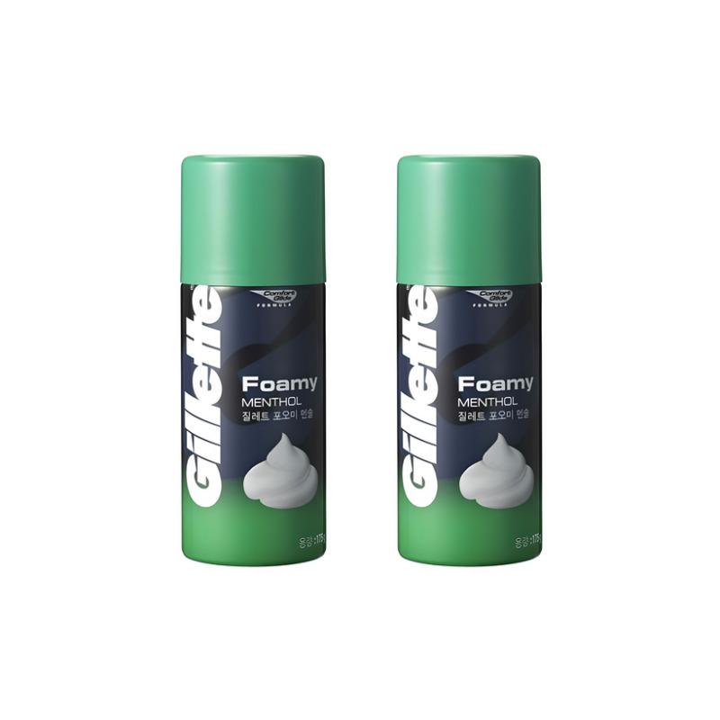 

Gillette Foamy Menthol Shaving Foam (175g x2ea)