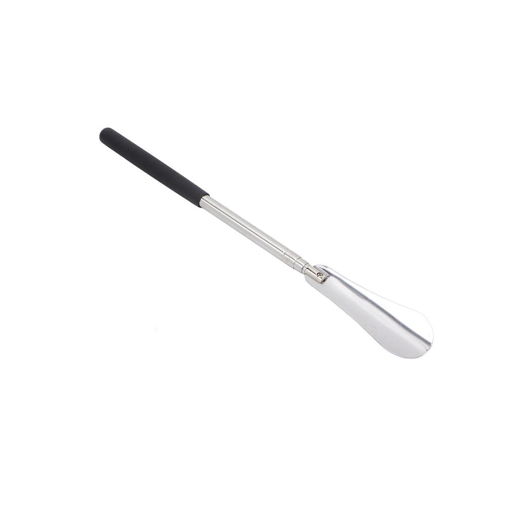 Long Shoe Horn Durable Rustproof Stainless Steel Plastic Handle 12in to 25in Length Adjustable Long Handled Shoe Horn