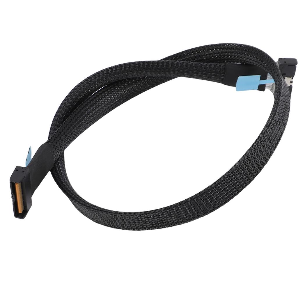 MCIO to MCIO 8X Cable 74 Pins 2.1ft Straight to Straight 32 Gbps High Speed Data Transfer Cable for Server Data Center