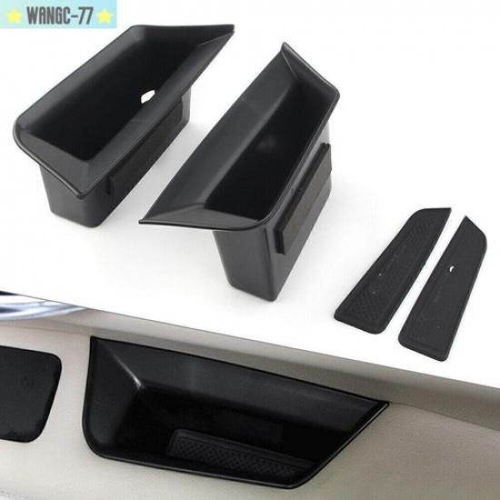 Car Front Door Handle Armrest Storage Box Tray Bin Set For Cadillac XT5 17-19 2X