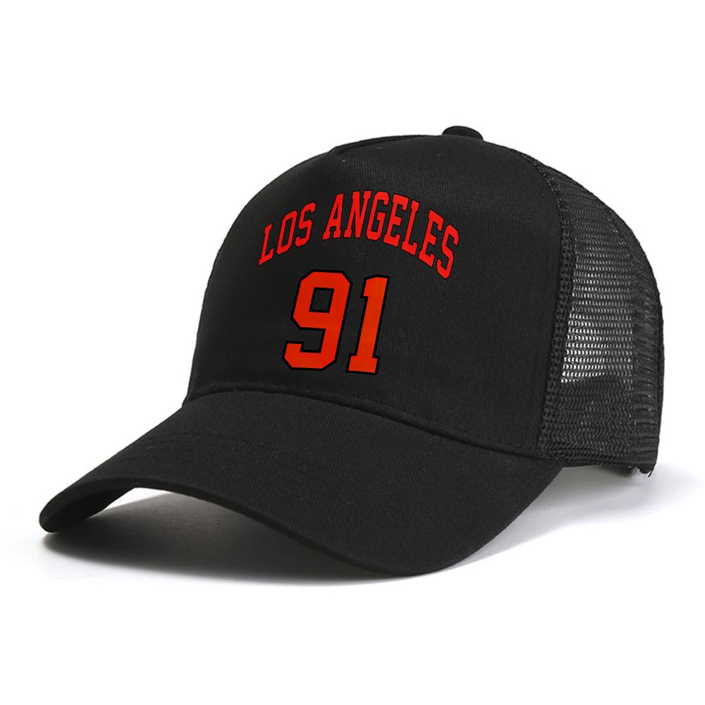 Los Angeles 91 baseball Cap Street Hip Hop Harajuku caps For Women Unisex outdoor ountaineering hat Breathable mesh snapback hats