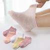 5 Pairs Sets 1 to 3 Years Old Soft Cotton Infant Short Tube Mesh Socks Summer Accessories ideal for Infant Girl Boy Clothing Colorful Gift Idea