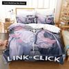 3D Anime The Link Click Bedding Set Quilt Cover Set with Pillowcase Bedclothes for Home Textiles Twin Full Queen King Bed Linen