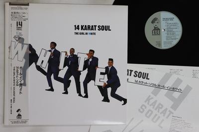 LP Record 14 KARAT SOUL  Girl In White C28Y0336 FACE INTERNATIO 1988 Japan Obi SoulFunk Used
