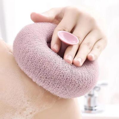 Sunflower Suction Cup Bath Scrub Sponge Deep Exfoliating Massage Skin Pampering Bath Sponge Shower Gel Foam Maker