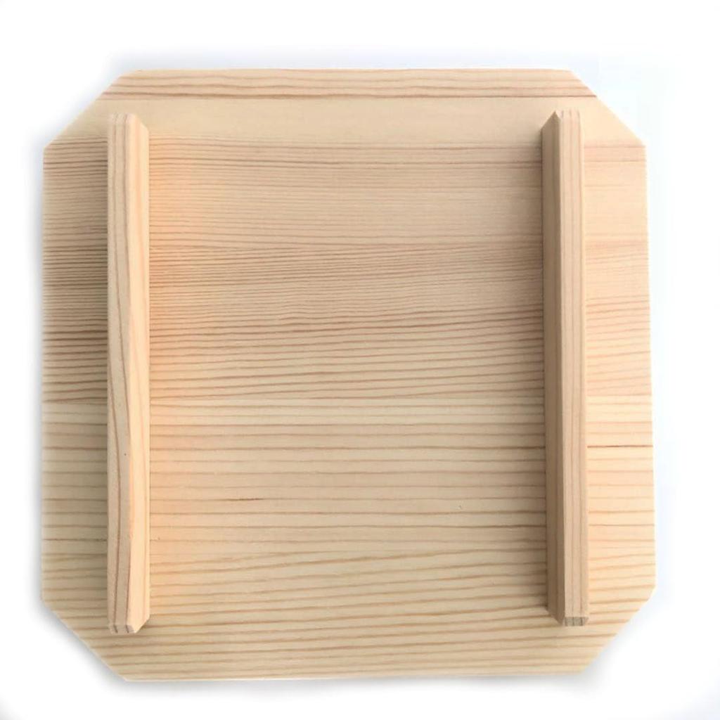 Hinoki Hinoki Footed Sanpo (Sanpo) for 8-inch Shinto Shrines, Ideal for Shinto Offerings, Dimensions: Width 24cm, Depth 24cm, Height 5.5cm