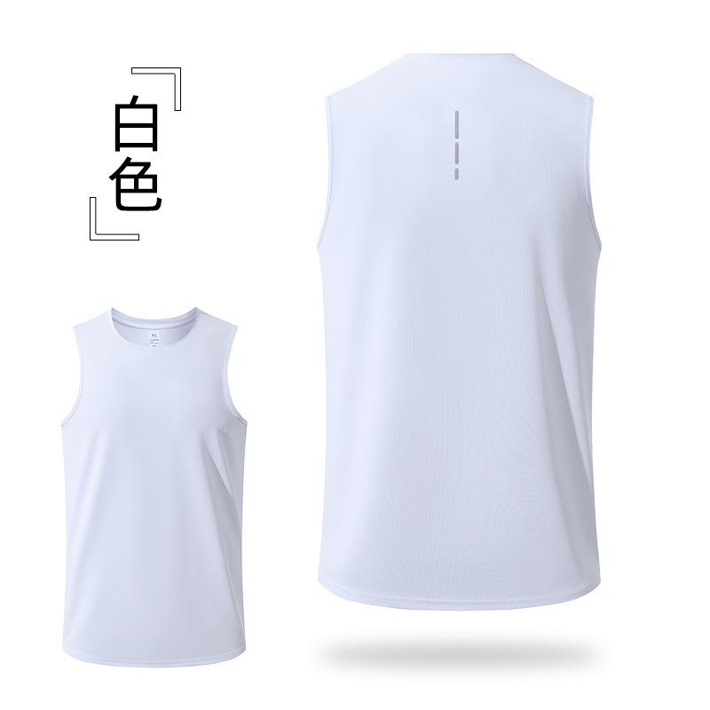 Men's Summer Fitness Vest Tank Top Outdoor Athletics Marathon Training Running Quick-dry Vest