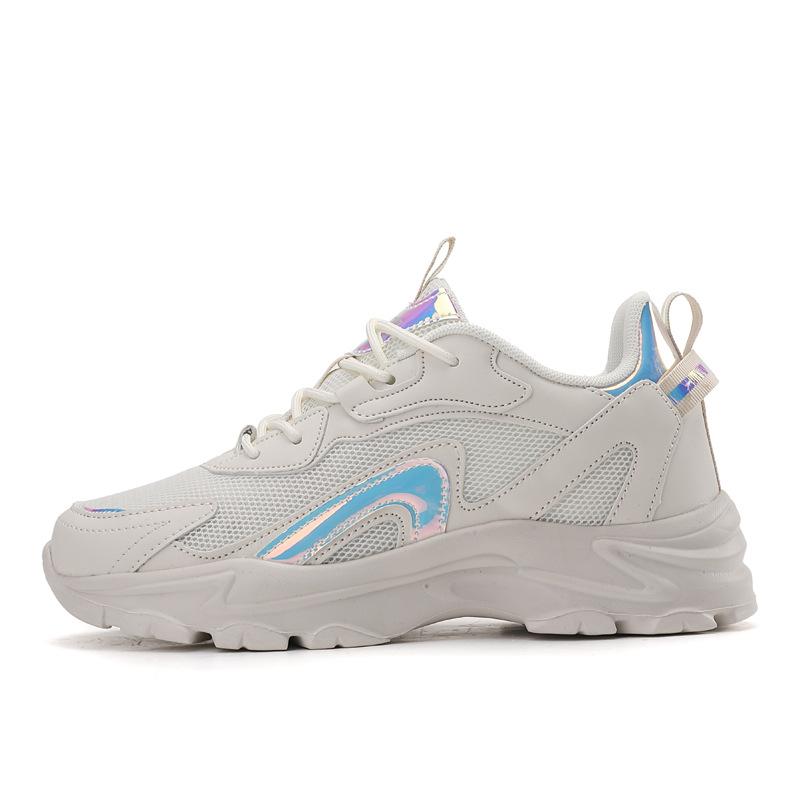 Women's Winter Student Lightweight Soft Sole Fashion Versatile Shock Absorbing Sports Running Shoes Pedicure Daddy Shoes