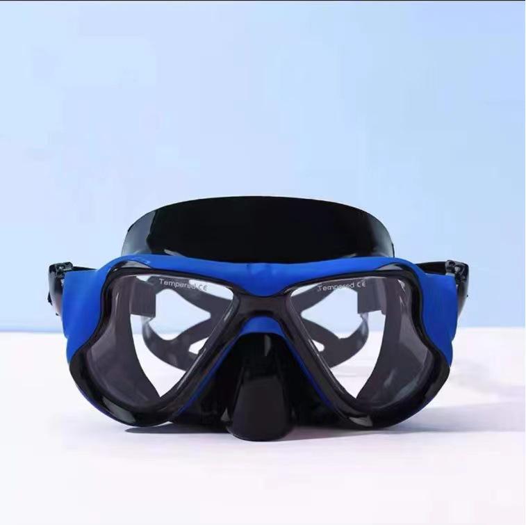 1900 Adult Snorkel Mask with Tempered Glass and Myopia-Compatible HD Anti-Fog Lens