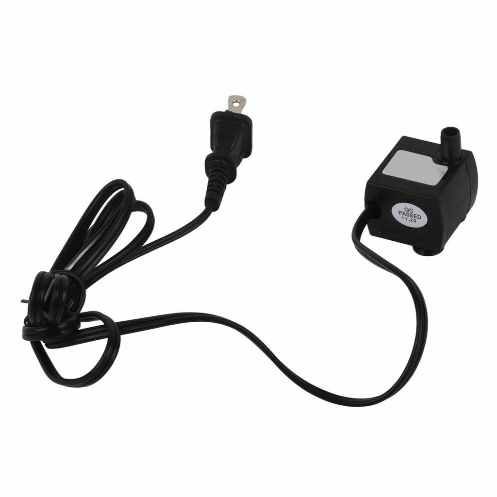 Pompe de Fontaine à Eau pour Animaux de Compagnie IPX8 Étanche Réglable Silencieuse Mini Pompe à Eau Submersible pour Chats