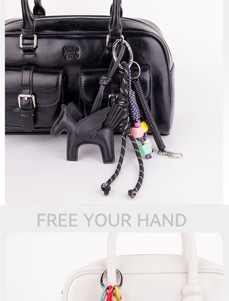 Exquisite Pegasus Handmade Keychain: Angel Pony Pendant & Car Accessory, Cute Bag Charm
